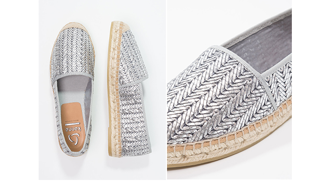Kanna, Plata espadrilles-argentees-mariee