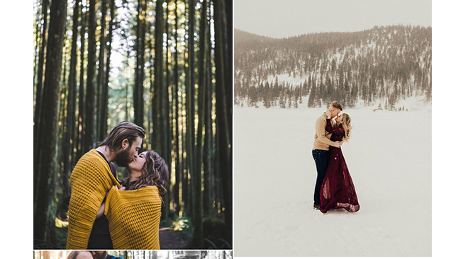 seance-photo-couple-avant-mariage-foret-hiver
