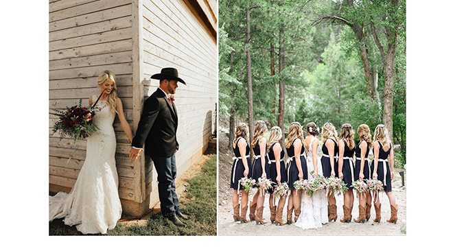 ©Josie England photography - Inkspot photography  tenues-maries-demoiselles-d-honneur-santiages-chapeau-cowboy