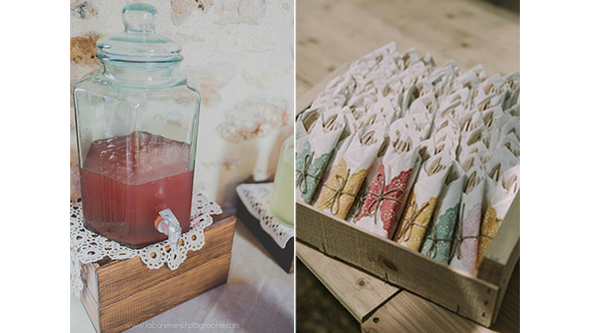 idees-deco-diy-mariage-napperons-couleur-couverts