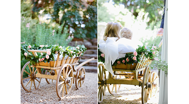 chariot-bois-vintage-ceremonie-enfants-mariage