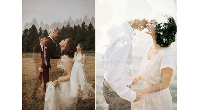 ©Dawn Photo - Jose Villa  double-exposition-photos-mariage