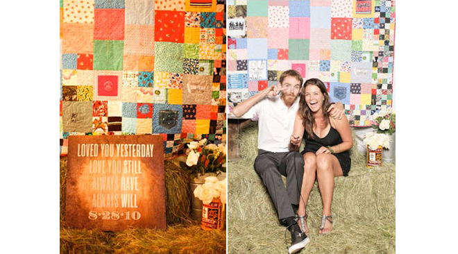 ©Gia Canali Photography couverture-patchwork-morceaux-tissu-invites