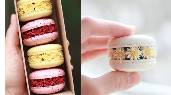 macarons-fleuris-dessert-mariage