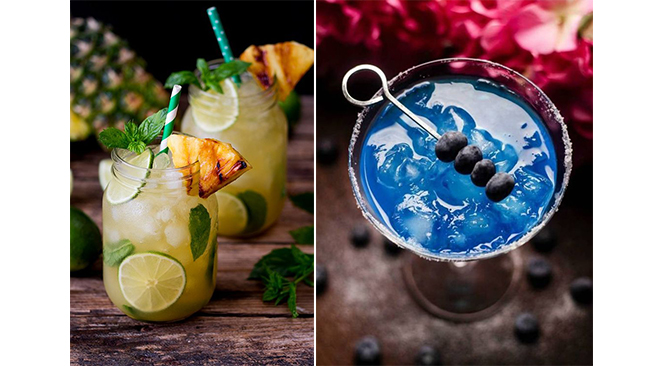 cocktails-originaux-mojito-ananas-et-blue-margarita