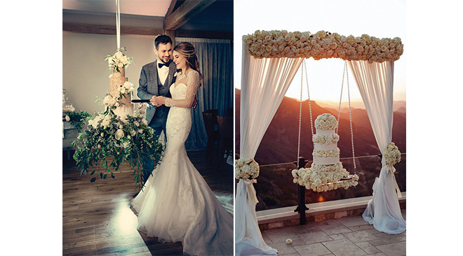 ©Dottie Photography - Dimisiri Shumanev Photography  tendance-dessert-mariage-gateaux-suspendus