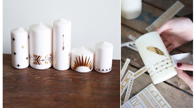 customiser-bougies-avec-tatouages-ephemeres