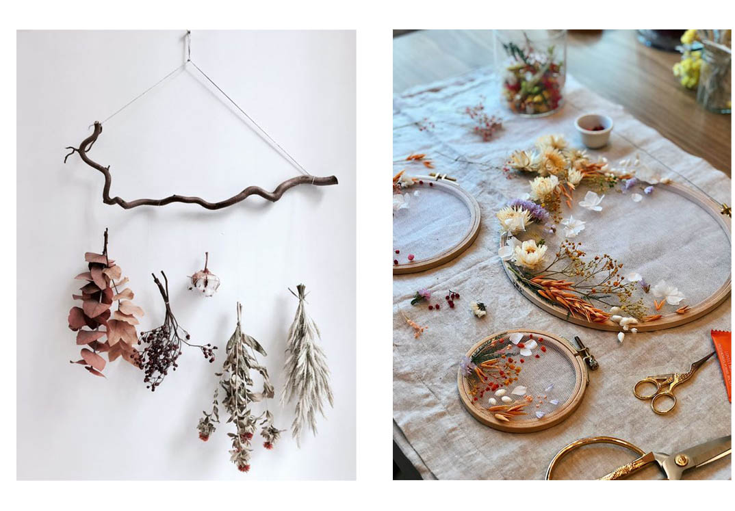 Bannière fleurs séchées 7
