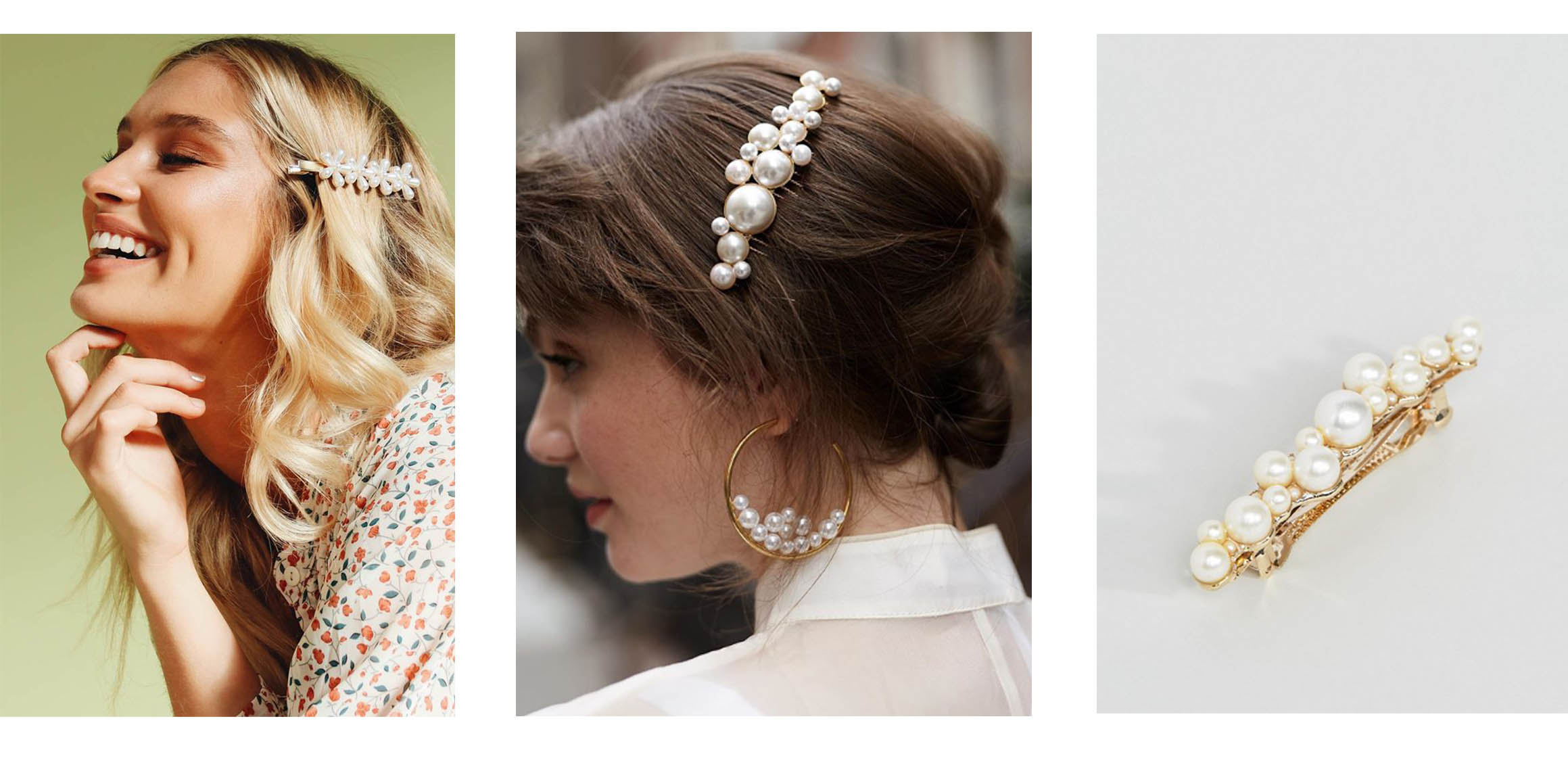 Barrettes perles