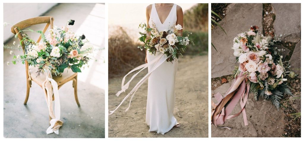 Bouquets ruban satin 2