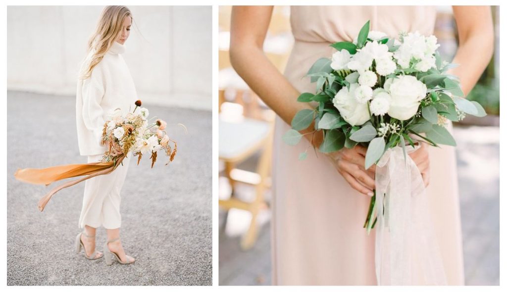 Bouquets ruban voilage