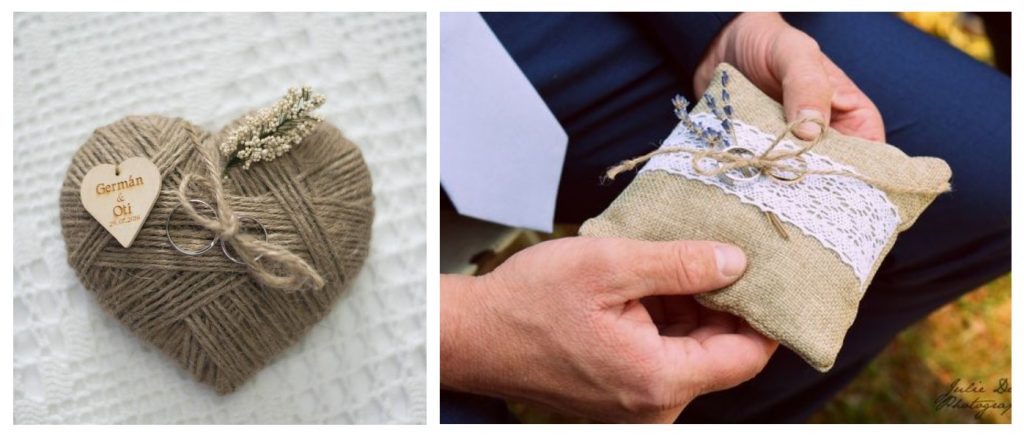 Coussin corde et jute