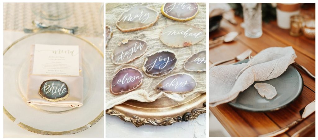 Escort cards table Agathe