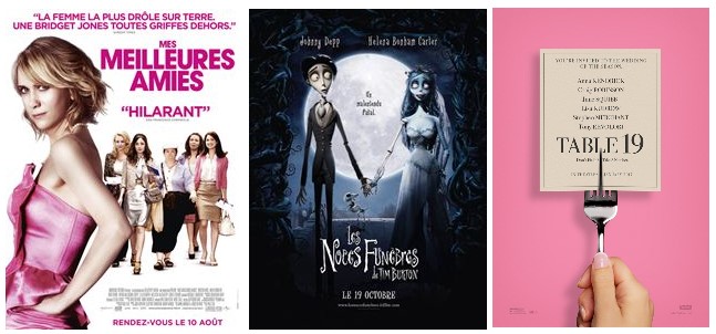 Trio affiches film mariage 1