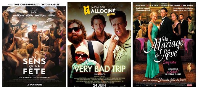 Trio affiches film mariage 2