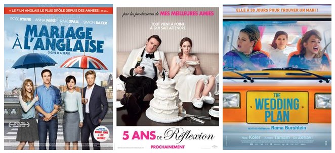 Trio affiches film mariage 3