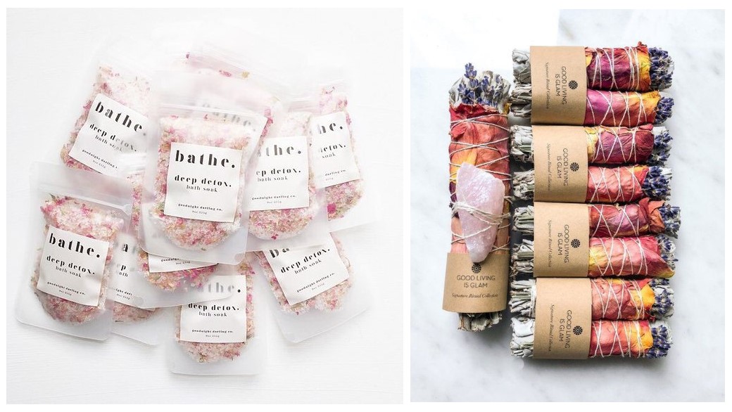 Sels de bain + smudges