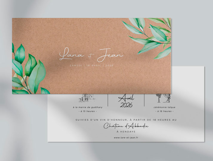 faire-part-mariage-feuilles-kraft-personnalise