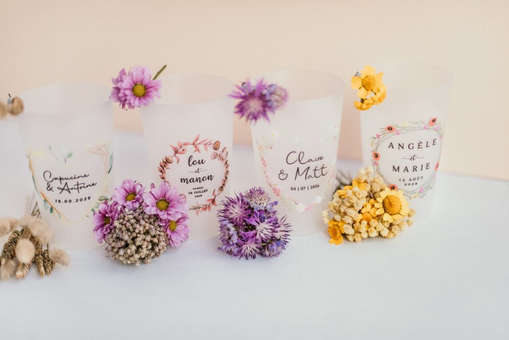 cadeaux de mariage fleuris