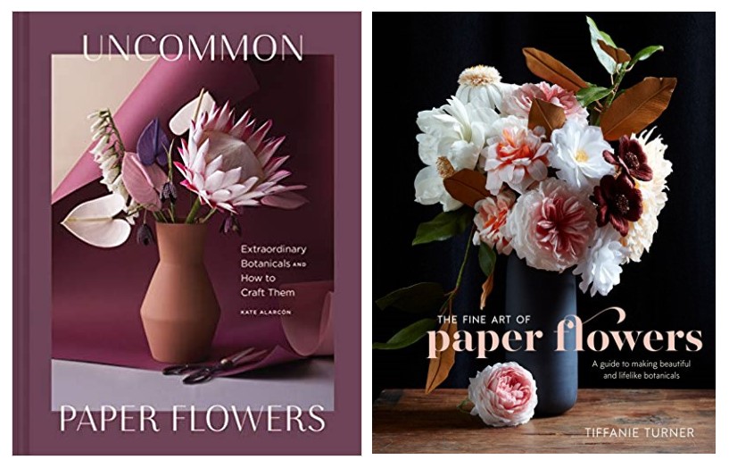 Livre fleurs en papier